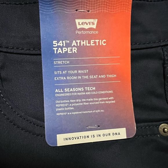 NWT Levi's Navy Blue Twill 541 Athletic Taper Jeans - Picture 5 of 9